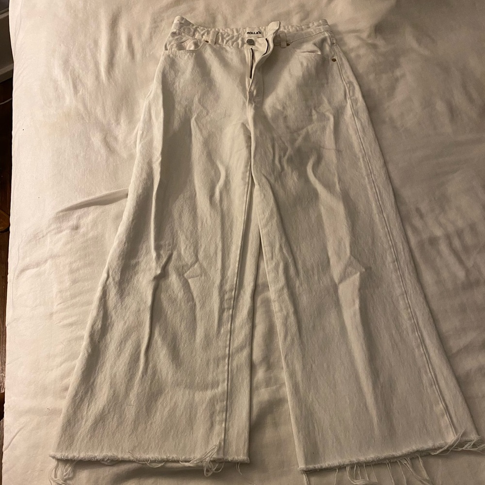 Rollas High Rise Wide Leg Jeans